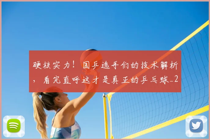 硬核实力!国乒选手们的技术解析,看完直呼这才是真正的乒乓球_20260708194756